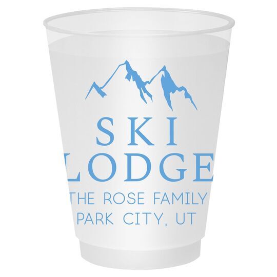 Mountain Ski Lodge Shatterproof Cups